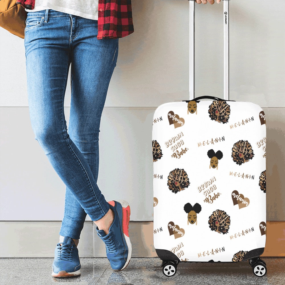 Brown Suga Babe Luggage Cover