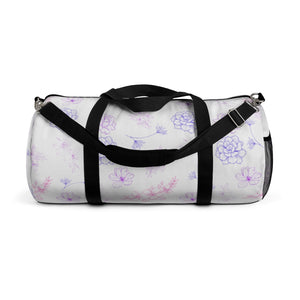 Purple Rush Floral Duffel Bag