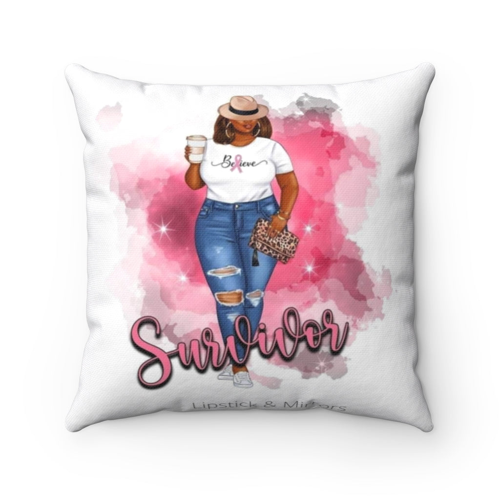 Breast Cancer Survivor Pillow case and Pillow