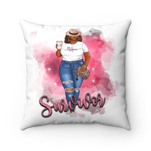 Breast Cancer Survivor Pillow case and Pillow