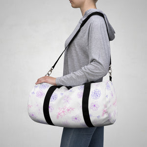 Purple Rush Floral Duffel Bag