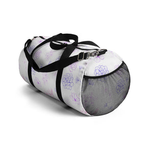 Purple Rush Floral Duffel Bag