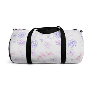 Purple Rush Floral Duffel Bag