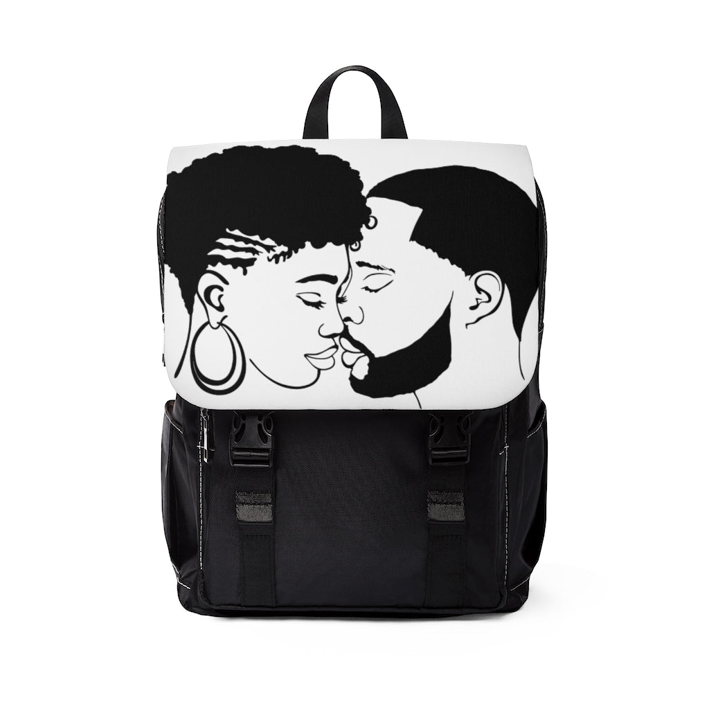 Black Love Shoulder Backpack