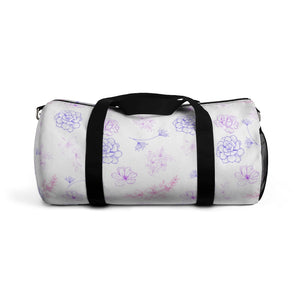 Purple Rush Floral Duffel Bag