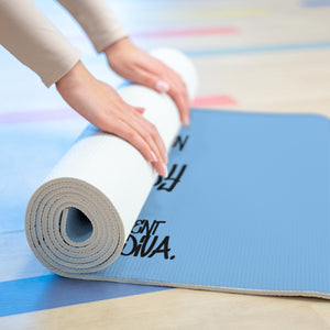 Foam Yoga Mat- Calming Blue