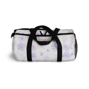 Purple Rush Floral Duffel Bag