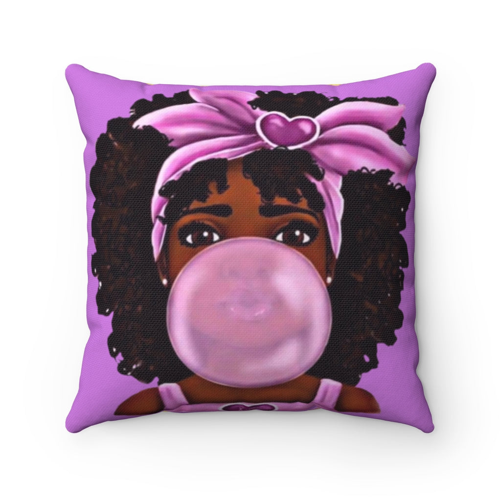 Bubblegum Pillow in Purple W/ Pillow Case