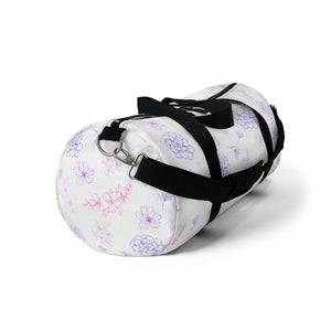 Purple Rush Floral Duffel Bag