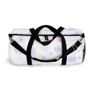 Purple Rush Floral Duffel Bag