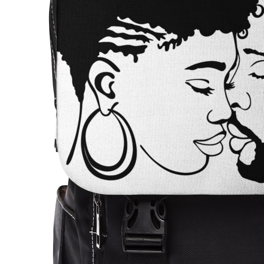 Black Love Shoulder Backpack