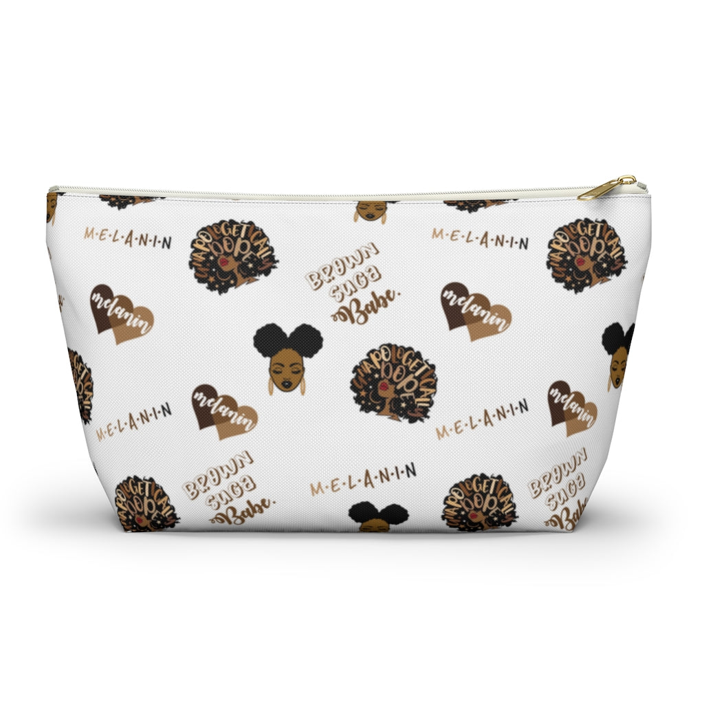 Brown Suga Babe Accessory Pouch w T-bottom